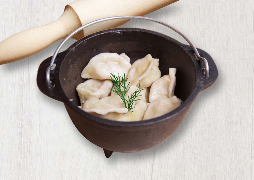 Chicken fillet and cheese ravioli